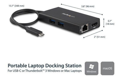 Docking Station Usb-c Startech Dkt30chpd Con Hdmi Y Usb-a