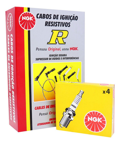 Jogo De Vela E Cabos Onix 1.0 2015 2016 2017 2018 2019 Ngk