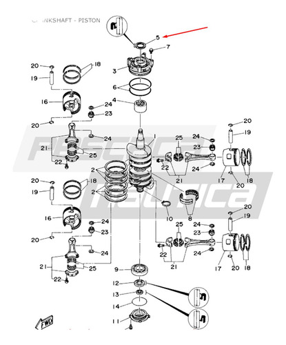Retentor Virabrequim Yamaha 150-250hp 97 A 2006 9310240m38