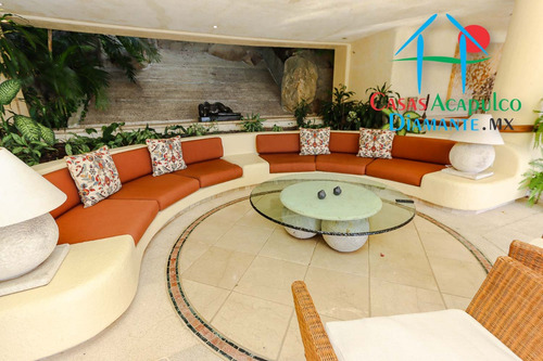 Cad Las Brisas Villa Del Sol. Terraza Con Asoleadero. Alberca Con Jacuzzi Y Palapa Con Wet Bar