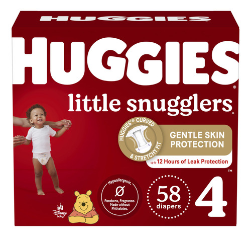 Huggies Panales Talla 4, Panales Para Bebe Little Snugglers,