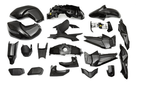 Kit Plasticos Completo Yamaha Fz 16 Negro 20 Piezas Vc