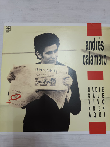 Disco Vinilo Andrés Calamaro Nadie Sale Vivo De Aquí Reedici