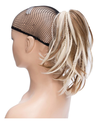 Extensiones De Cabello Rubio Con Cobre Trenzadas Con Clip