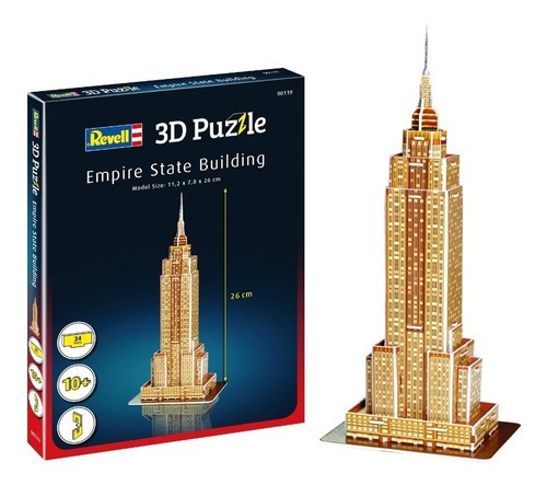 Quebra Cabeça 3d Puzzle Empire State Building Revell 00119