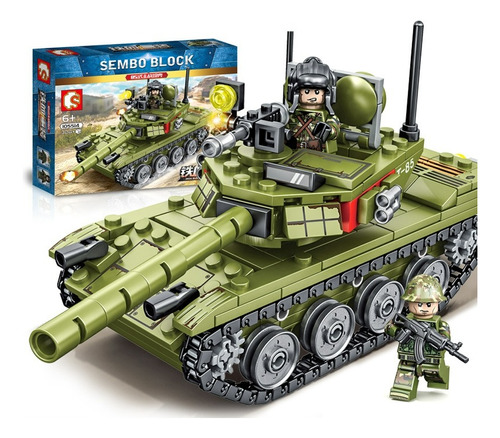 Block 324 Pcs Toy Tanque Segunda Guerra Mundial Sembo Block