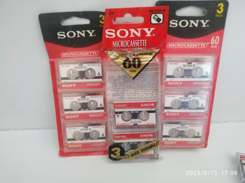  Micro Cassettes Sony Mc 60 Minutos Pack De 8 Cassette 