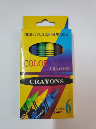 Pack De 2 Cajas De Crayolas De 6 Colores 