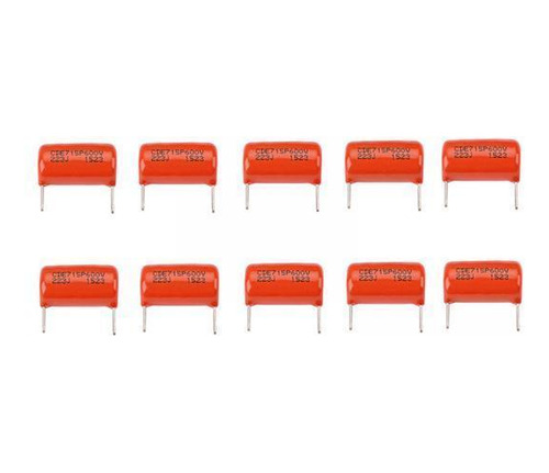 2 0pcs 715p Tapas De Condensador De Gota Naranja .022uf 600v