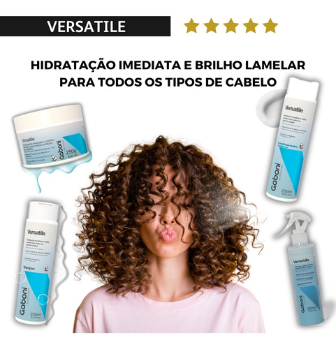 Shampoo Hidratação Imediata E Brilho Lamelar 250ml Versatile
