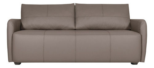 Sofá Decorativo Lily 220cm Couro Cimento - Gran Belo