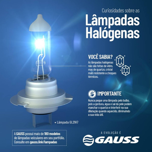 Lâmpada 12v 21/5w Bay15d Gl1034a Gauss