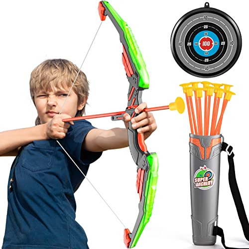 Bow And Arrow For Kids With Led Flash Lights - Kids Arc...