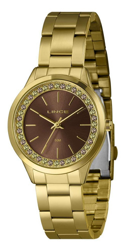 Relógio Feminino Lince Lrg4736l38 N1kx Casual Dourado