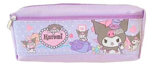 Estuche Importado Doble Cierre Kuromi O My Melody