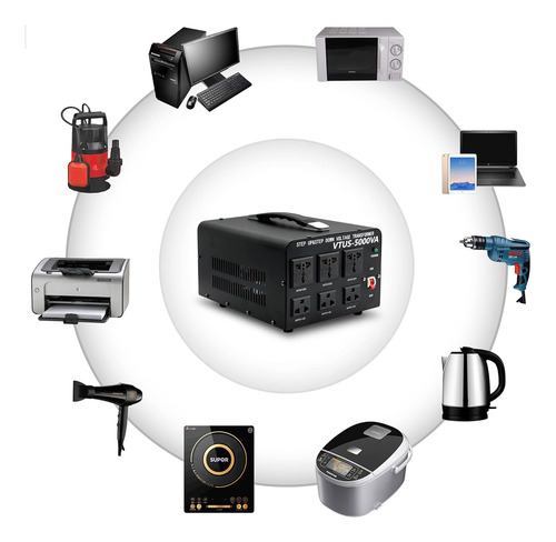 Convertidor De Voltaje De 5000 W, 110 V, 120 V, To220 V...