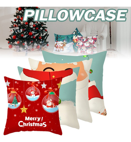 15 Fundas De Cojín De Navidad Cojín De Navidad Con Estampado