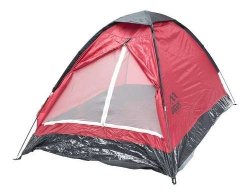 Carpa Alpes Dome 2 Personas 200x120x95cm - Bordó