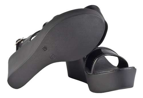 Sandalias Taco Chino De Mujer De Cuero Lappas - Ferraro