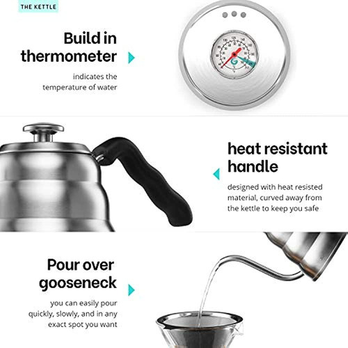 Juego De Cafetera Pour Over Mitbak El Kit Incluye Hervidor