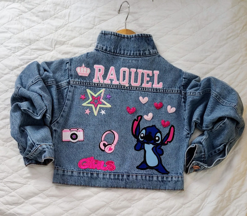 Jaqueta Jeans Infantil Menina Personalizada Com O Nome