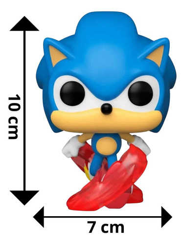 Funko Pop Sonic Clasico Juego 632 Videojuego Azul Hedgehog