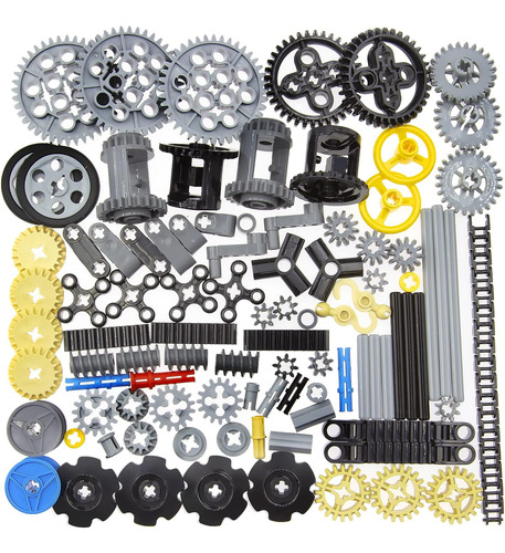 Astem 100+pcs Technic Engranajes Y Ejes Compatibles Con Lego