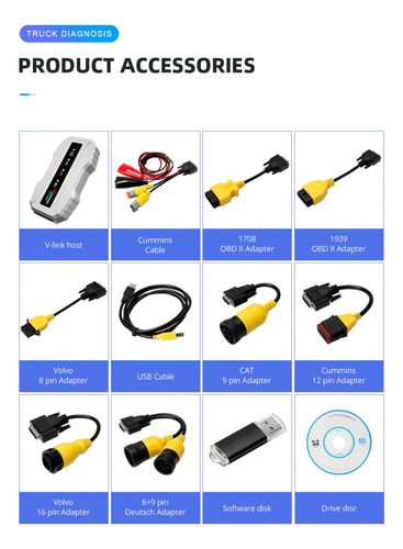 Escaner Diesel Vlink Software Completo Sim Nexiq Usb Link (Usado)
