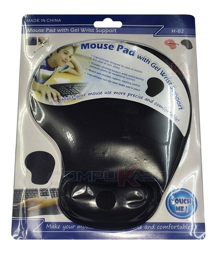 Pad Mouse Con Almohadilla Negro Prevenga Malestar En Su Mano