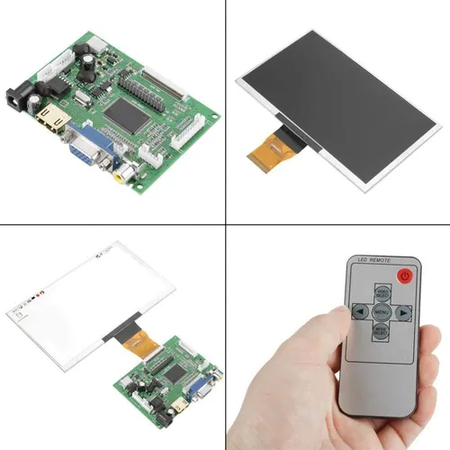Hilitand 7 Tft Lcd Pantalla Vga Monitor Monitor Kit 1024x600
