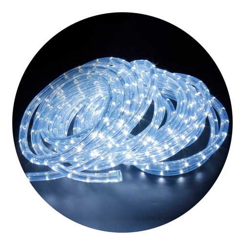 Manguera Led Luces Blanca Frio 20 Mts Flexible Exterior