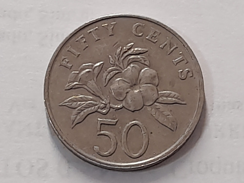 Moneda Singapur 50 Cents 2007 (x779.