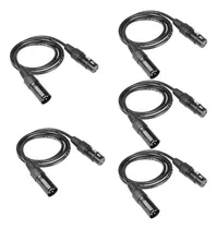 Comprar 5x 3-pin Xlr A Xlr Convertidor Para Dispositivos De Sonido,