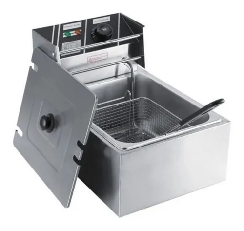 Freidora industrial Hoffmans HM-88-1 6L acero inoxidable