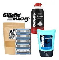 Comprar Combo 5 Cartuchos Gillette Mach3 + Espuma 311g + After Shave