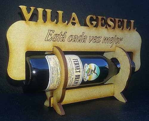 55 Porta Fernet 5cl. Souvenir Caja Porta Vino Fibrofacil