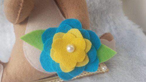 Preguiça Flores Em Feltro Bosque Encantado