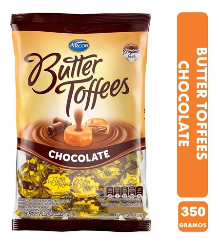 Caramelos Butter Toffees, Sabor Chocolate - Bolsa De 350 Gr