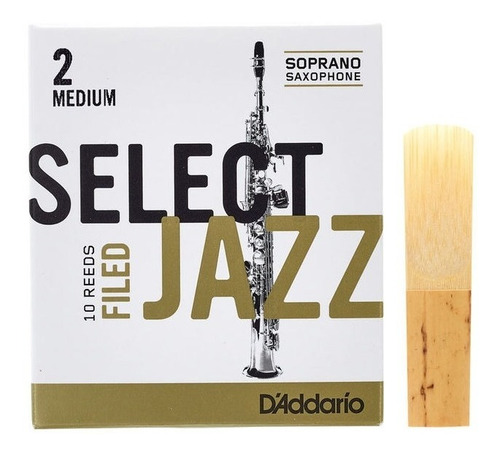 Palheta Select Jazz Filed Medium - Sax Soprano 2,0