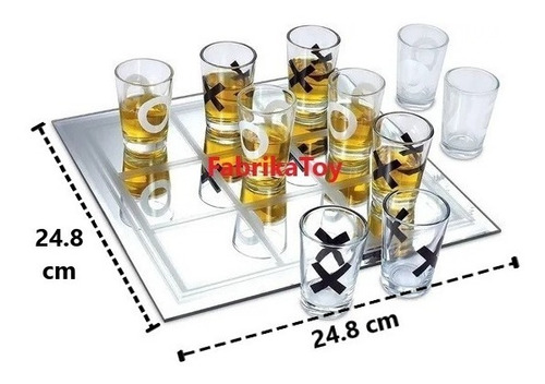 Tic Tac Toe Tres En Raya Shots Drinking Game Todo De Vidrio