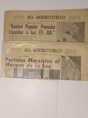 Periódicos 50 Años Golpe Militar 1973.