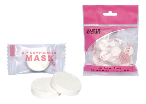 Pack De 12 Mascarillas Comprimidas Faciales Algodón