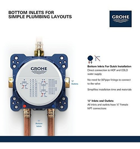 Sistema De Ducha Grohe 35601000 Rapido Smartbox Caja Univers