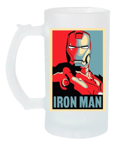 Tarro Cervecero 16oz Iron Man Avengers Los Vengadores