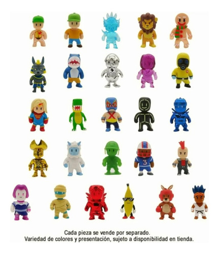 Stumble Guys Pack 5 Mini Figura 3d A Elegir Diramix Mystery