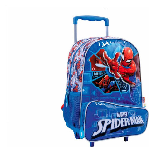 Mochila Carro 16 Spider-man Azul Tech Diseño de la tela Spiderman