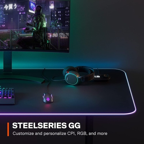 Mouse Steelseries Rival 5 Gaming 18000 Dpi 9 Botones Gamer Negro
