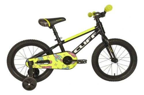 Bicicleta Para Niños Rin 16 Cliff Lizard Negro/amarillo