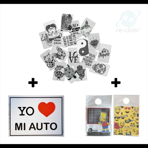 Tarjetas Perfumadas + Bolsas Para Auto + Alfombra X300