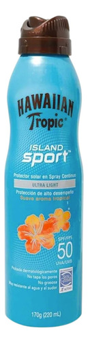 Protector Solar Sport Fps50 Hawaiian Tropic Island 220ml